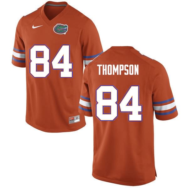 Men's NCAA Florida Gators Trey Thompson #84 Stitched Authentic Nike Orange College Football Jersey SPU6465UI